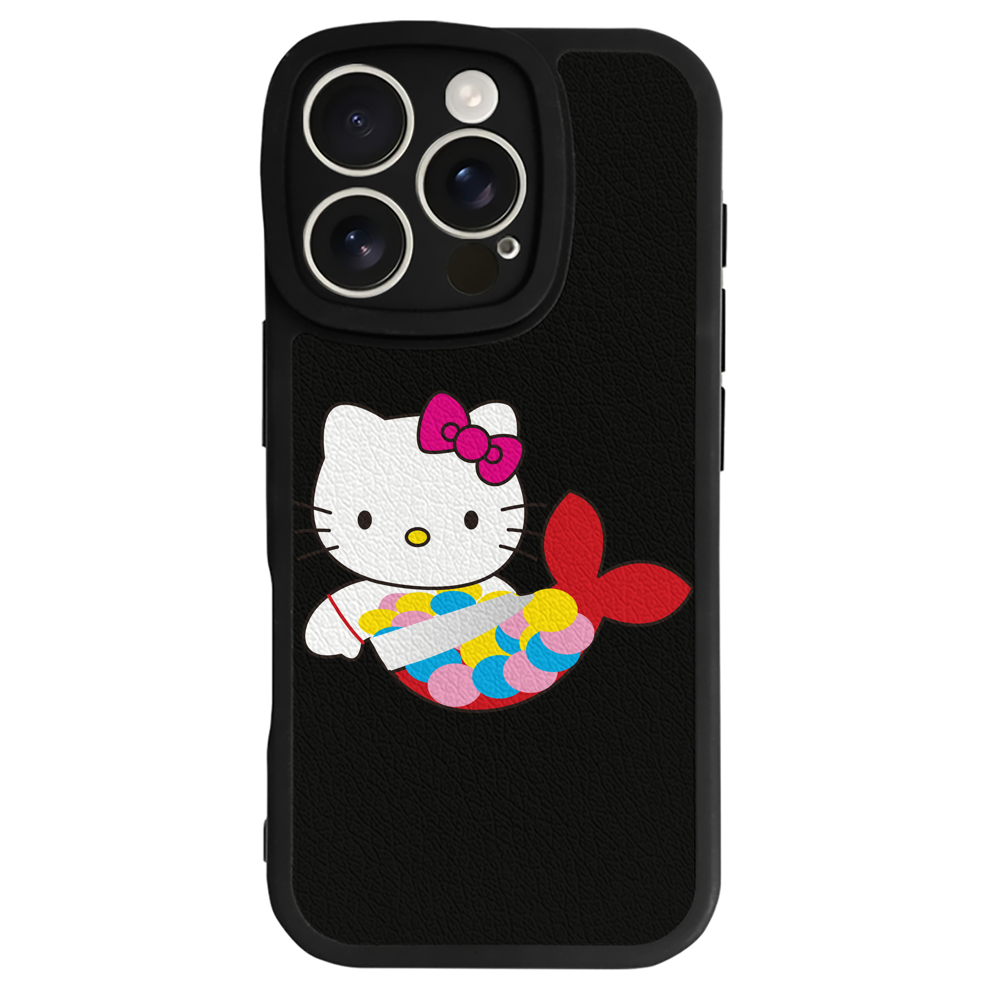 （画像用） Hello Kitty ハローキティ 【iPhone 16シリーズ対応】シリコンスマホケース（レザー調） 材質：シリコン
